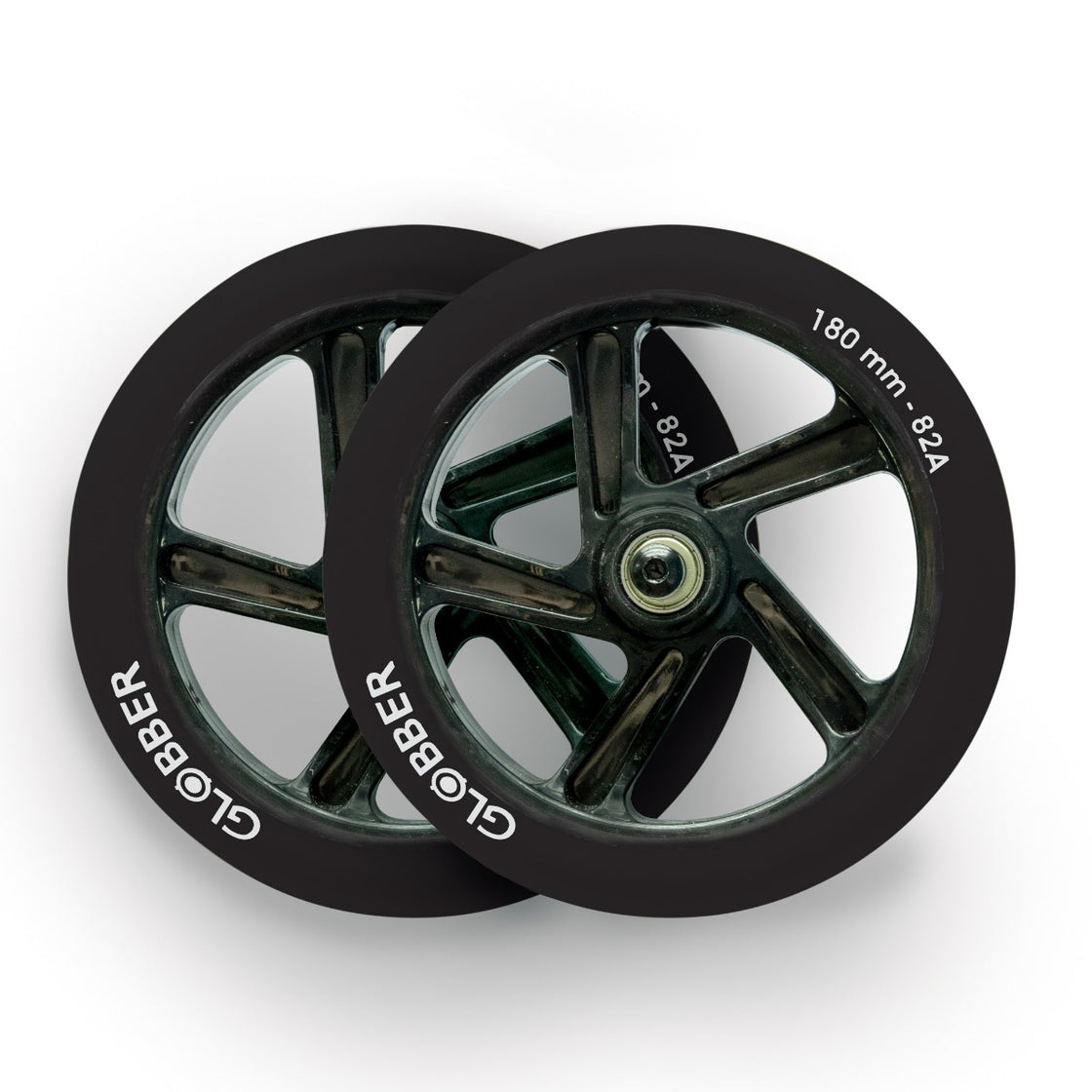 Front & Back Wheel (Pack of 2) - Black [ONE K ACTIVE/ONE K 180] - Globber.co.uk